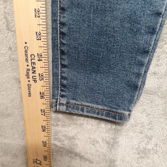 Levi’s Jeans Women 7M 28x30 Denizen High Rise Jegging Button Fly Distressed NWT - Picture 5 of 12